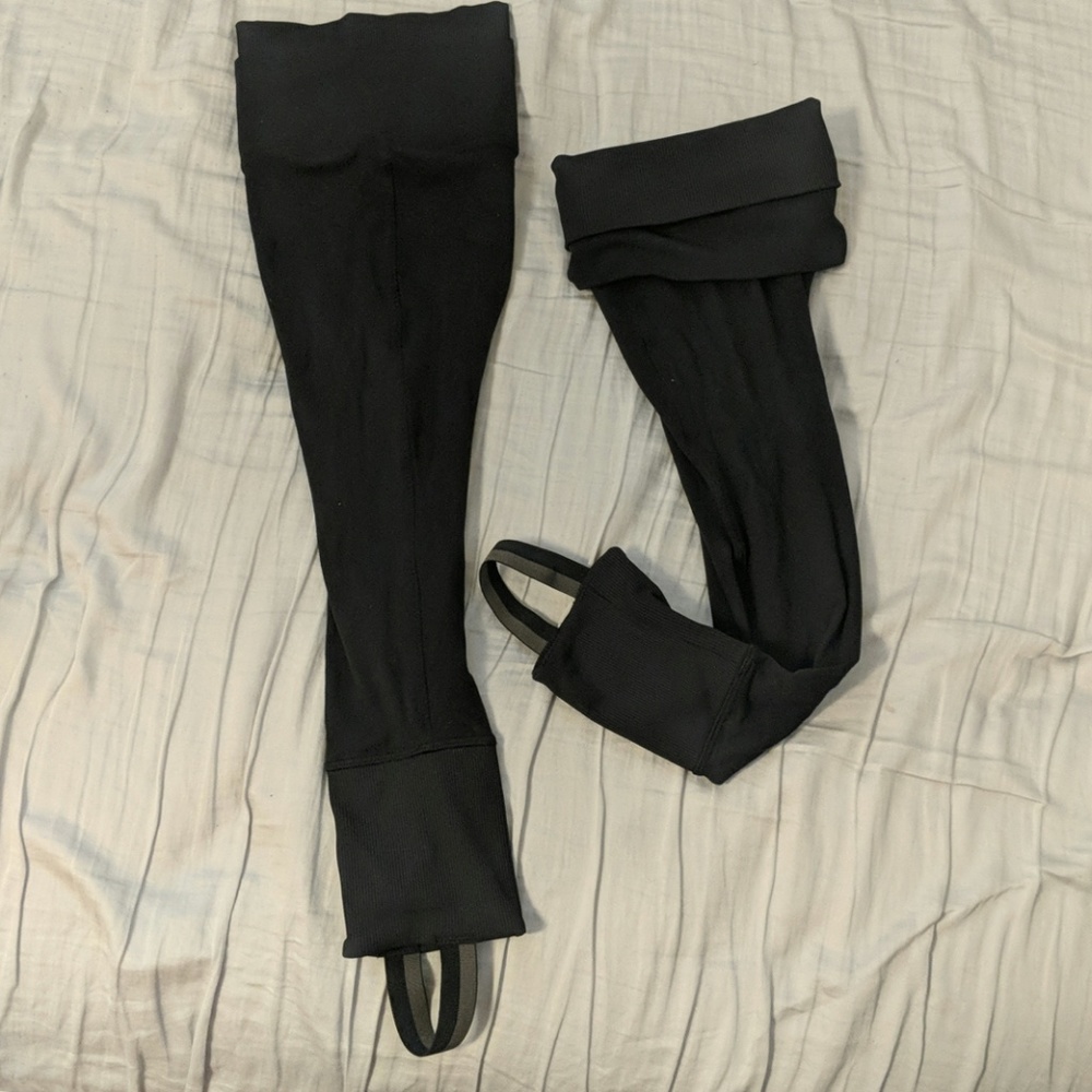 Black Lululemon Athletic Leg Warmers Yoga Dance